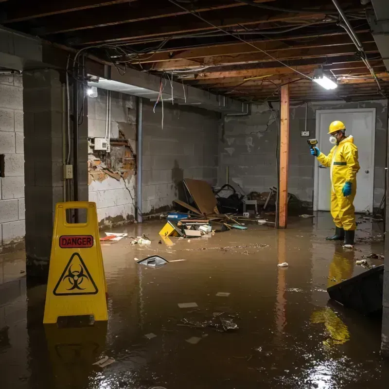 Flooded Basement Electrical Hazard in Warsaw, KY Property